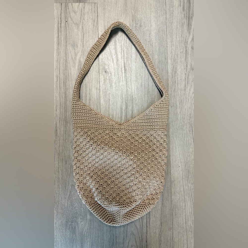 The Sak Brown Crochet Shoulder Bag
